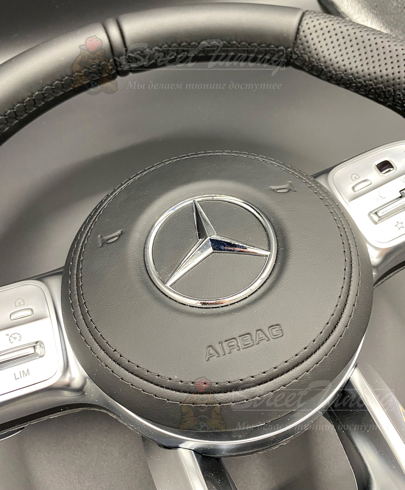 картинка Руль Mercedes AMG GLE/GLS с подушкой, эко-кожа, без подогрева от магазина  StreetTuning