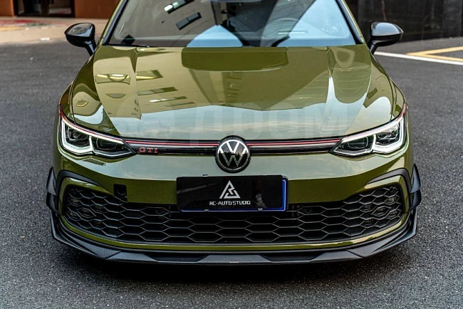 картинка Сплиттер (губа) на передний бампер для Volkswagen GTI MK8 и R-line магазин  StreetTuning 