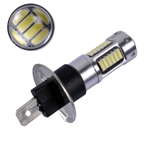 картинка Диодная лампа H1 12-24V 36 SMD диодов 1-конт белая магазин  StreetTuning 