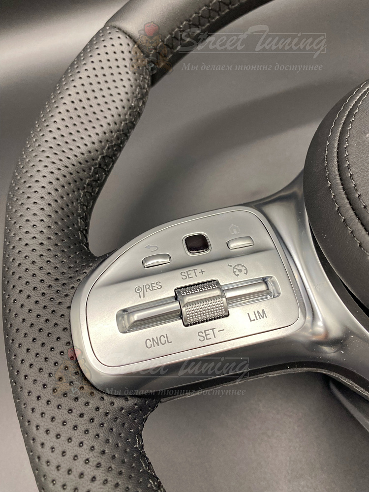 картинка Руль Mercedes AMG GLE/GLS с подушкой, эко-кожа, без подогрева от магазина  StreetTuning